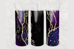Add Your Name Purple Gold Marble 20 oz tumbler sublimation Product Image 1