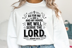 As for me and my house We will serve The Lord SVG Product Image 2