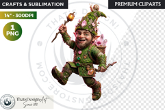 Spring Blossom Gnomes Cliparts Fantasy graphics scrapbooking Product Image 1