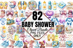 Baby Shower Clipart Bundle PNG Product Image 1