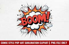 Comic Style Pop Art Sublimation Clipart PNG Product Image 1