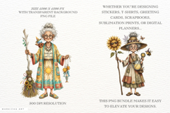 Whimsical Summer Witch Clipart Product Image 2