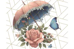 Vintage Butterfly PNG Clipart, Fairytale Cottagecore Images Product Image 5