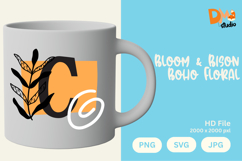 Bloom &amp; Bison Boho Floral Monogram Product Image 1