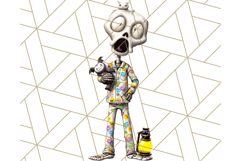 Quirky Skeleton Clipart PNG, Funny Halloween Bones Art Product Image 5