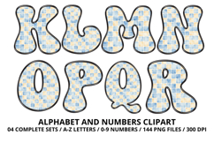 Summer Alphabet &amp; Numbers PNG Clipart Doodle Letters 300 DPI Product Image 3