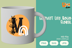 Harvest Lily Boho Floral Monogram Product Image 1