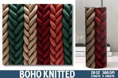 Boho Knitted Papers Tumbler Wrap Product Image 1