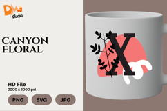 Canyon Floral Monogram Product Image 1