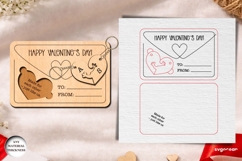 Valentine's Day Couple Keychains SVG Bundle | Laser Cut Product Image 13