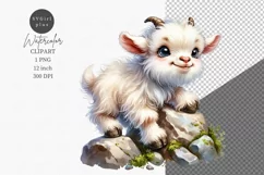 Farm animals clipart, Goat clipart, Cute animals Product Image 1