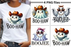Ghostly PNG Graphics,Cute Ghosts Clipart for Sublimation Product Image 7