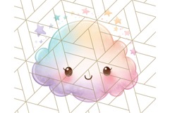 Kawaii Weather Clipart PNG, Cute Pastel Weather Icons Product Image 5