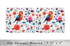 Birds Flowers Can Glass Wrap, Libbey Glass 16 oz Sublimation Product Image 2