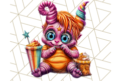 Spooky Cute Monster PNG Clipart, Adorable Halloween Monsters Product Image 5