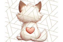 Cute Back View Sitting Animal Clipart PNG From Behind Product Image 5