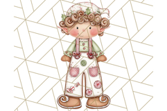 Gingerbread People Clipart, Cute Cookie PNG Illustrations Product Image 5