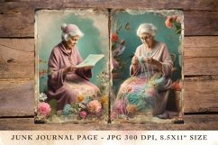 Printable Junk Journal Pages grandma 5 Product Image 1