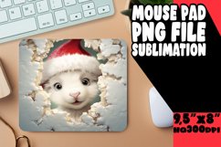 Festive 3D Wall Christmas Magic Mouse Pad Product Image 1