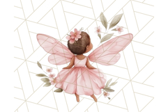 Pastel Pink Fairy Garden Clipart, Enchanted Cottagecore Png Product Image 5