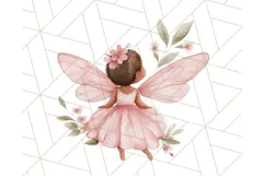 Pastel Pink Fairy Garden Clipart, Enchanted Cottagecore Png Product Image 5