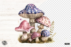 Gingham Mushroom Png - Mushroom Clipart Product Image 1