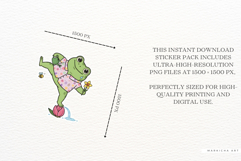 Cool Spring Frog Stickers Product Image 4