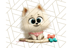 Pet Shop Clipart, Cute Big Eyed Animals, Kawaii Pets PNG Product Image 5