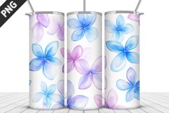 Flowers Tumbler Wrap| Sublimation Design | Tumble PNG Product Image 2