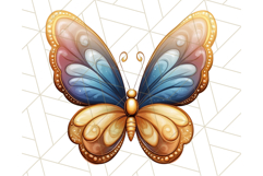 Jewel Toned Butterfly PNG Clipart, Vibrant Butterflies Product Image 5