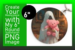 Ghostly Keychain Sublimation Product Image 1
