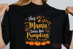 Fall Autumn Pumpkin Mom Design Sublimation Png Product Image 1