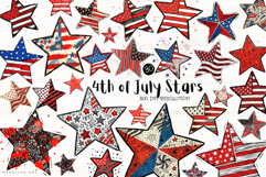 4th of July Stars Clipart Product Image 1