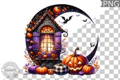 Halloween Window Sublimation - Clipart PNG Bundle Product Image 12