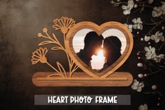 Valentine Photo Frame Laser Cut Stand I Valentine Home Decor Product Image 1
