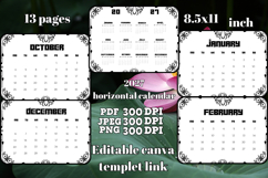 2027 horizontal Calendar with frame 2 Product Image 3