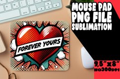 Radiant Desk Mat Sublimation, 3D Heart Product Image 1