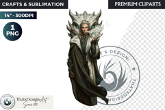 Fantasy Dragon wizard clipart, sorcerer, spellcaster, mage Product Image 1