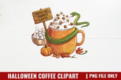 Halloween Coffee Clipart Sublimation PNG Product Image 1