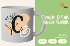 Clover Ritual Boho Floral Monogram Product Image 1