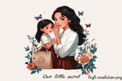 Mother Daughter Sublimation PNG Product Image 1