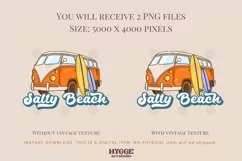 Salty Beach Sublimation PNG | Retro Summer PNG | Van | Ocean Product Image 2