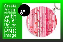 Whimsical Floral Circles: Sublimation Keychain &amp; Coaster Product Image 1