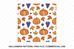 Halloween Pumpkin Pattern Png | Sublimation | Digital Paper Product Image 1