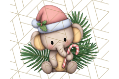 Safari Christmas PNG Clipart, Cute Jungle Animal Art Product Image 5