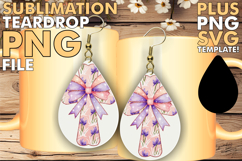 Dazzling Teardrop Earrings Magic, Flower Cross Product Image 1