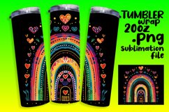 Noir Rainbow: Sublimation Tumbler Art Designs Product Image 1