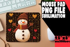 Enchanted Desk Pad PNG Style, Snowman Product Image 1