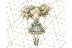 Creepy Dolls Clipart PNG Haunted Toy Characters Product Image 5