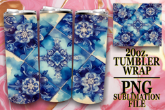 RADIANT SMILES 20oz TUMBLER WRAP, Watercolor Pattern Product Image 1